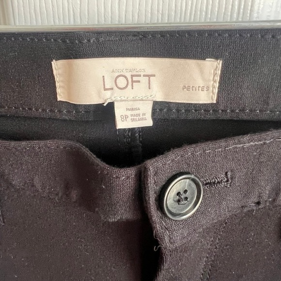 LOFT Marisa Fit Black Bootcut Petite Career Pants Women's Size 8P Stretchy - Picture 3 of 9
